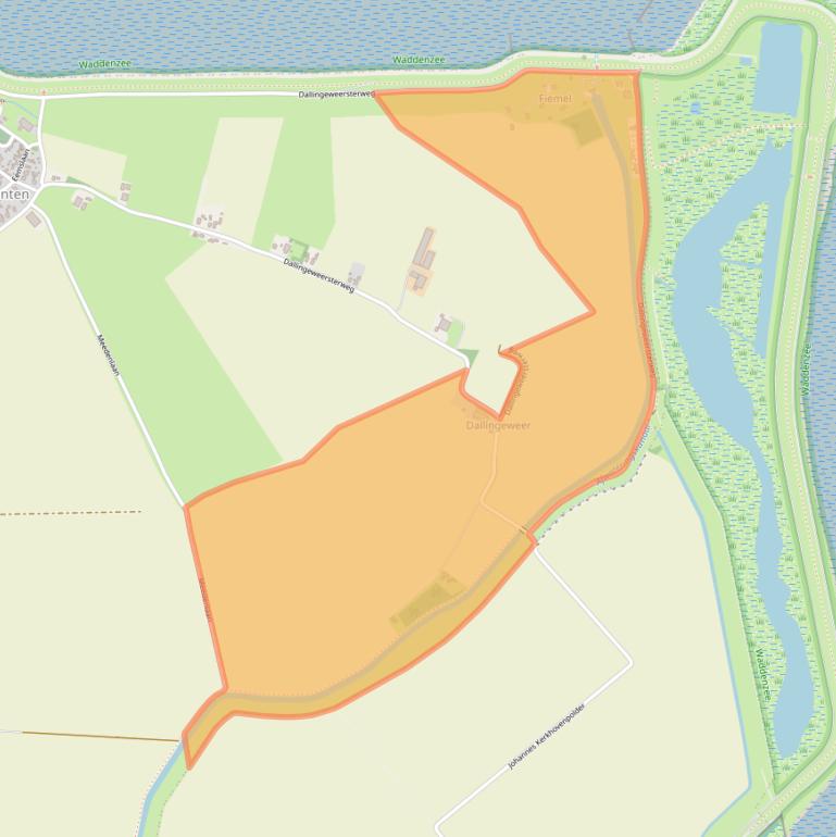 Kaart van postcodegebied 9947TB.