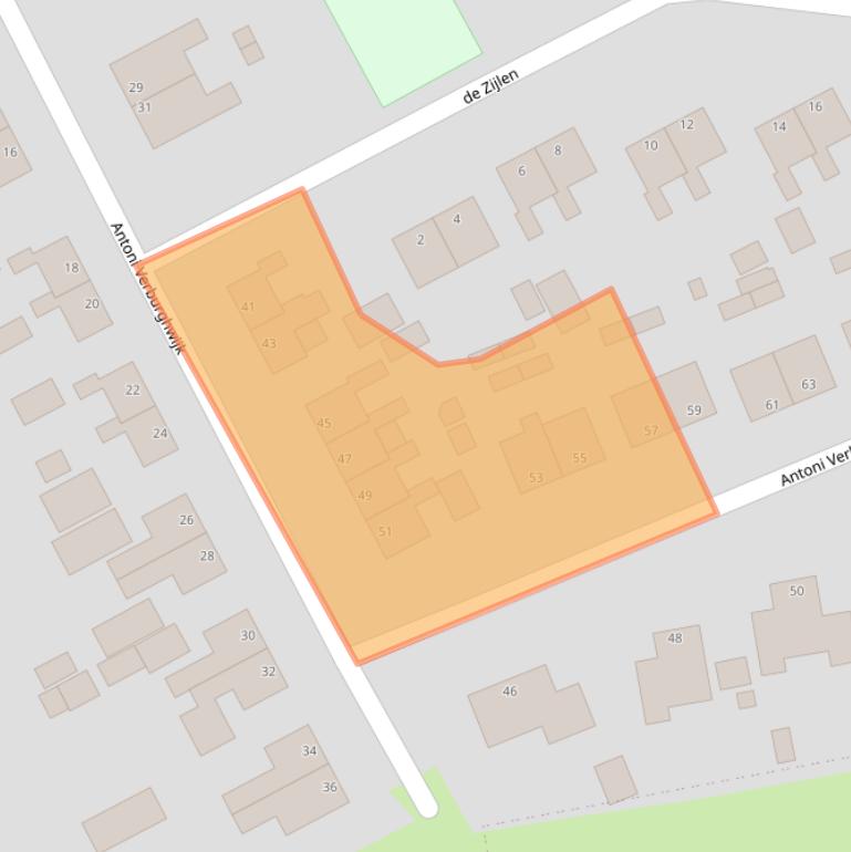 Kaart van postcodegebied 9948PB.