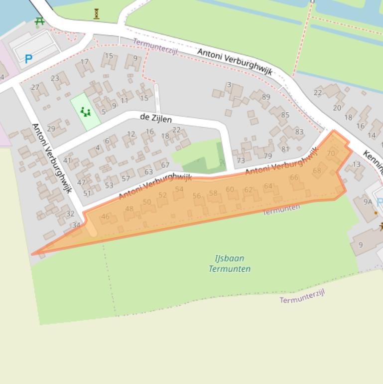 Kaart van postcodegebied 9948PG.