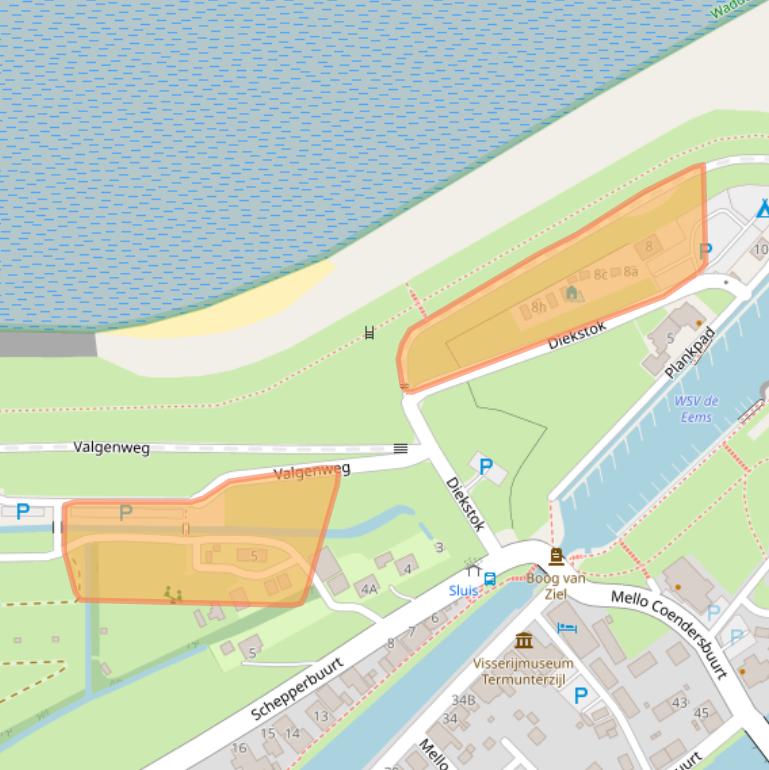 Kaart van postcodegebied 9948PJ.