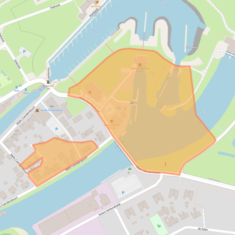 Kaart van postcodegebied 9948PL.