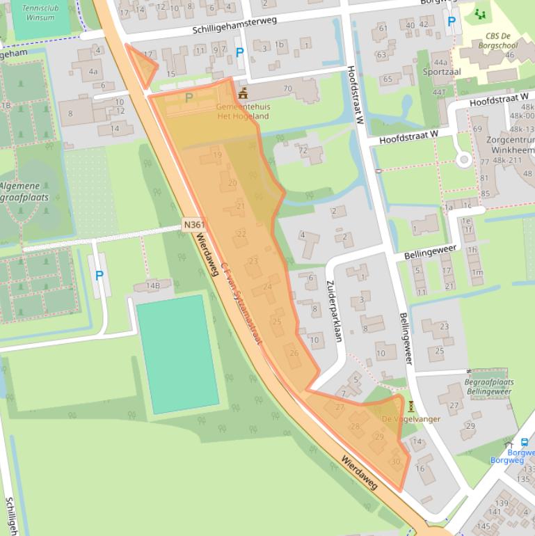 Kaart van postcodegebied 9951AL.