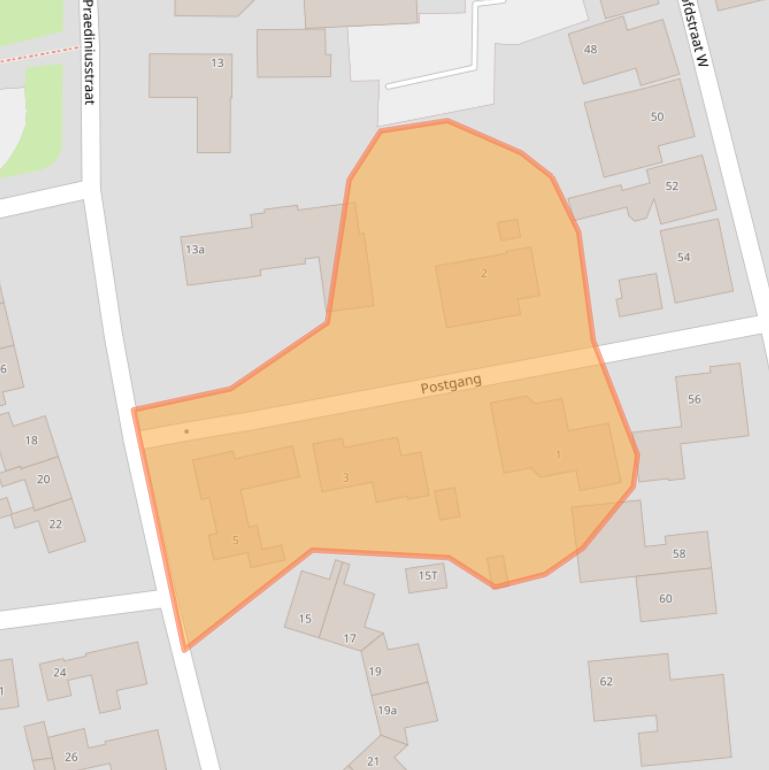 Kaart van postcodegebied 9951AP.