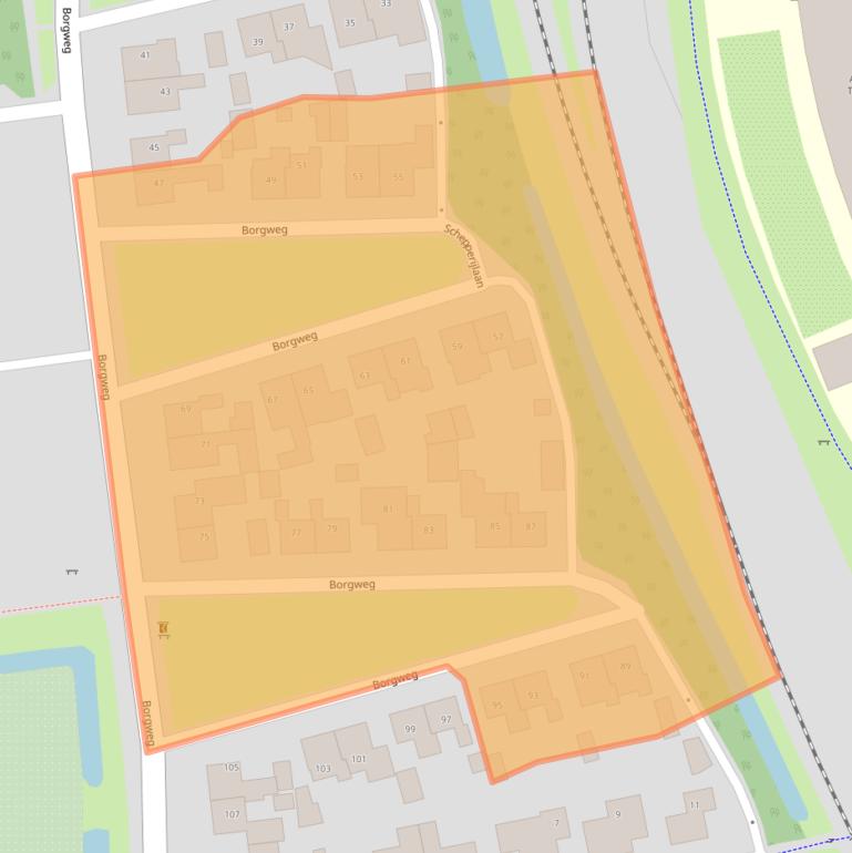 Kaart van postcodegebied 9951BC.