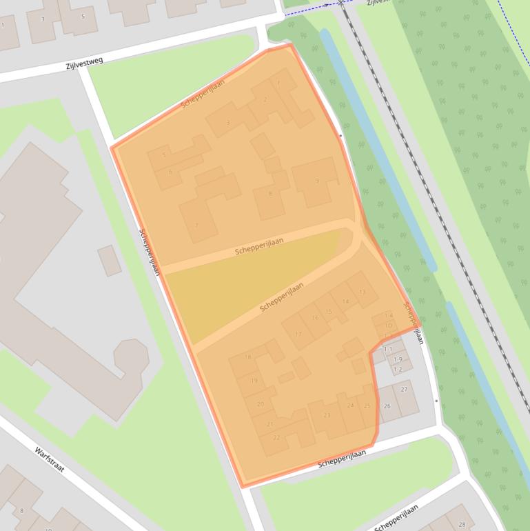 Kaart van postcodegebied 9951BJ.