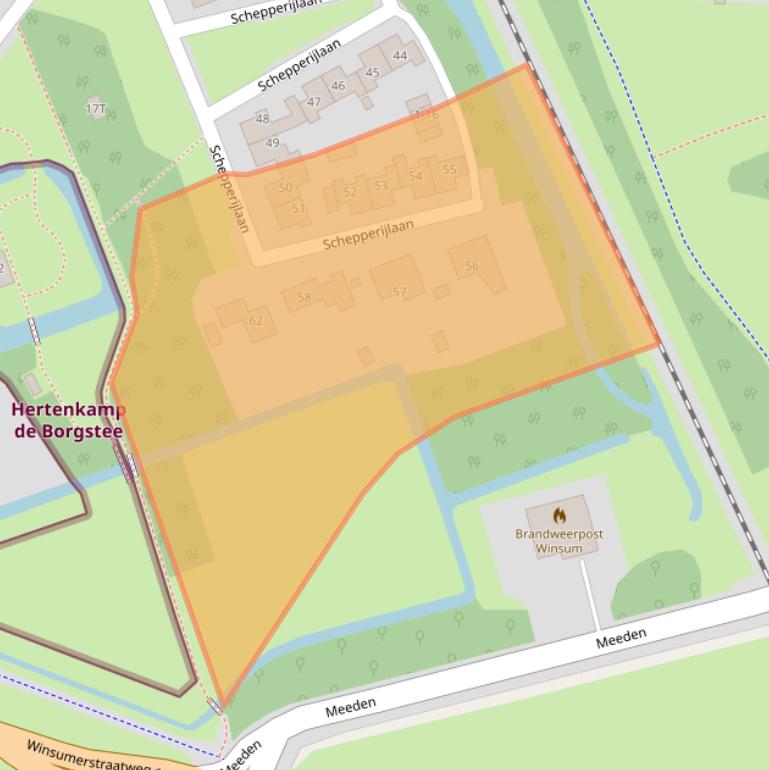 Kaart van postcodegebied 9951BL.