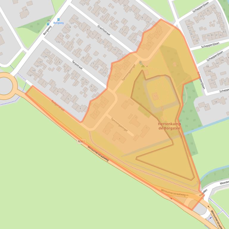 Kaart van postcodegebied 9951BM.