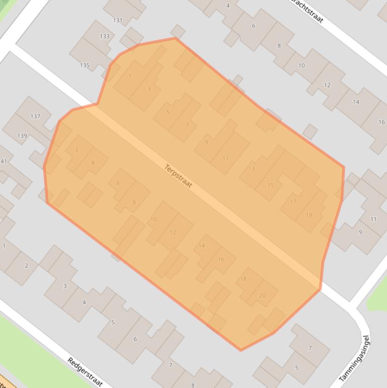 Kaart van postcodegebied 9951BP.