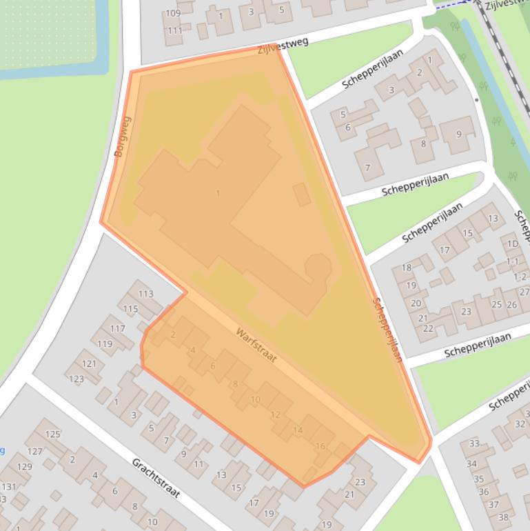 Kaart van postcodegebied 9951BS.