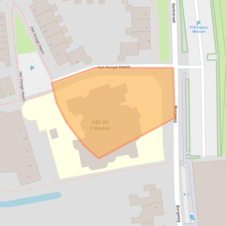 Kaart van postcodegebied 9951BT.