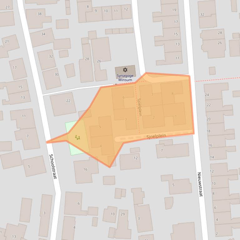 Kaart van postcodegebied 9951DA.