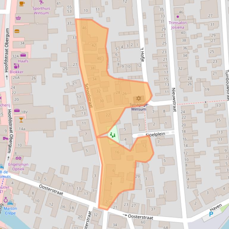 Kaart van postcodegebied 9951EL.