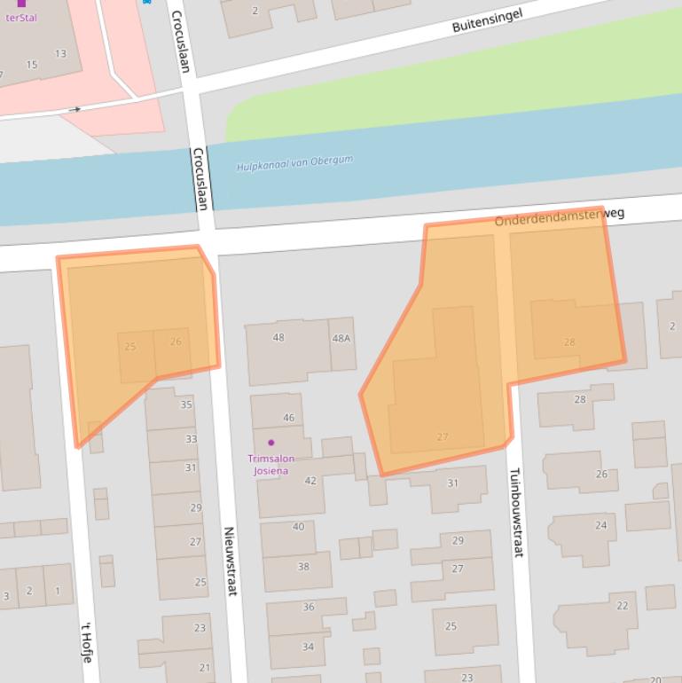 Kaart van postcodegebied 9951EW.