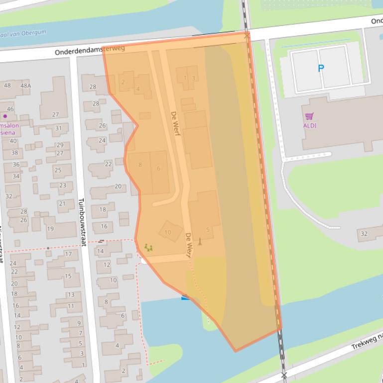 Kaart van postcodegebied 9951EZ.