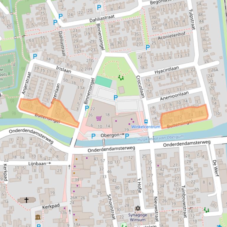 Kaart van postcodegebied 9951GA.