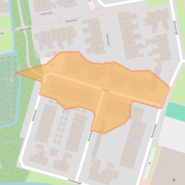 Kaart van postcodegebied 9951GC.