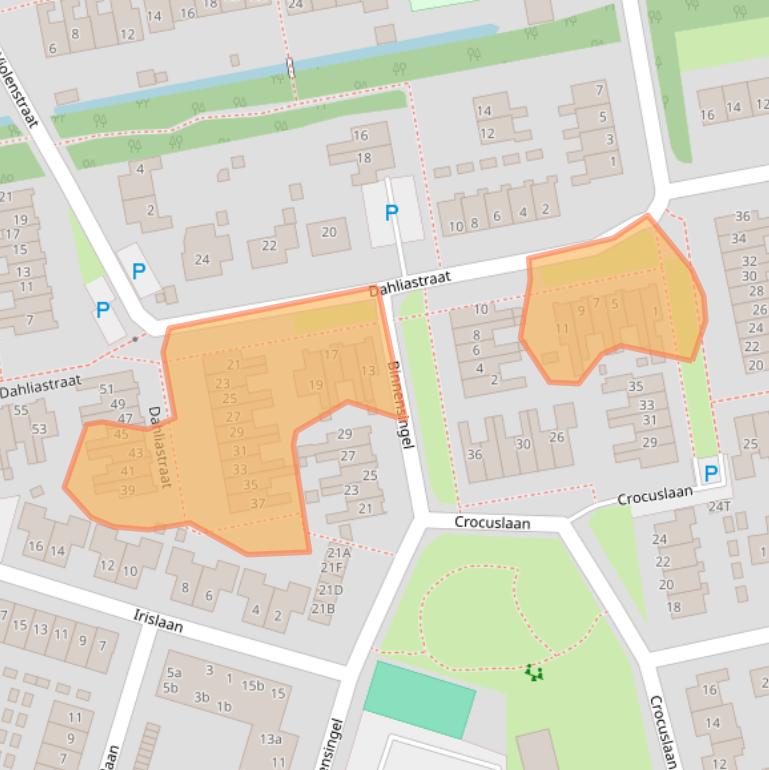 Kaart van postcodegebied 9951GE.