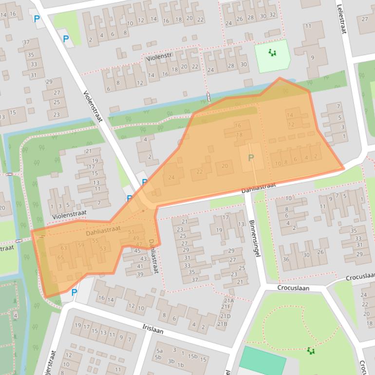 Kaart van postcodegebied 9951GG.