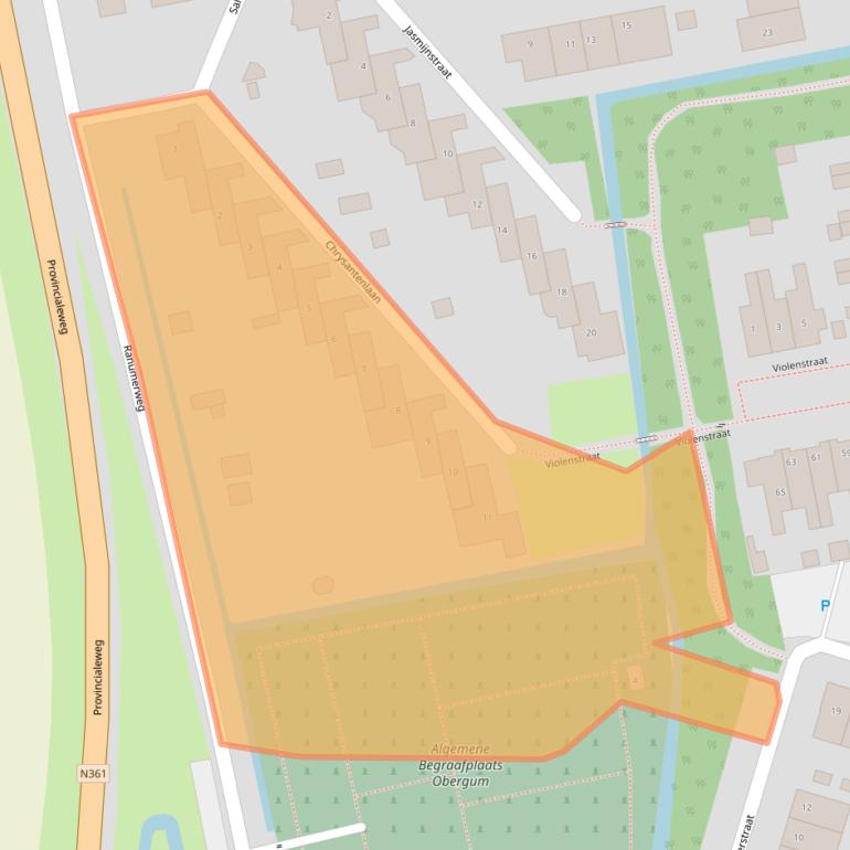 Kaart van postcodegebied 9951GS.