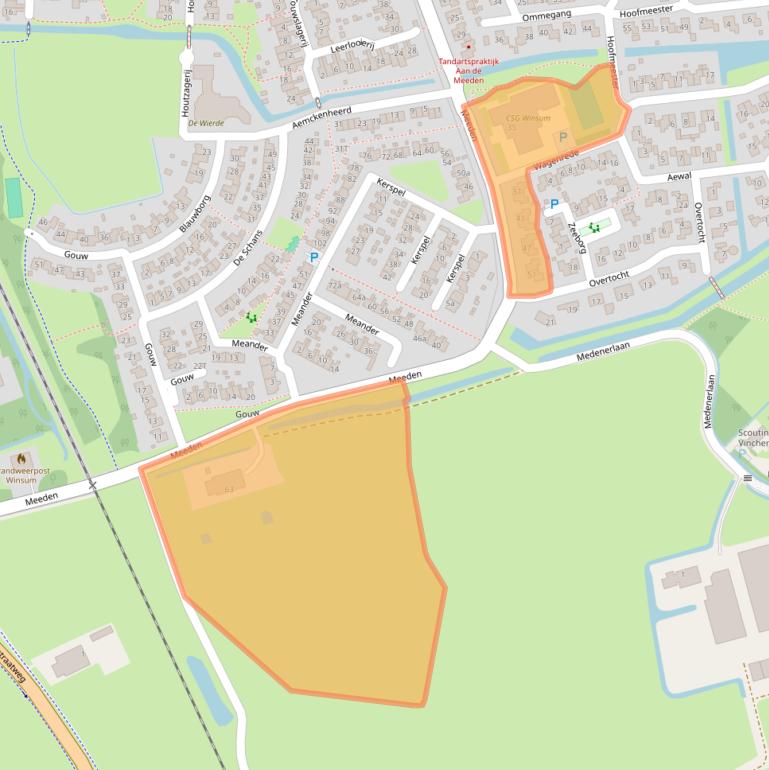 Kaart van postcodegebied 9951HX.