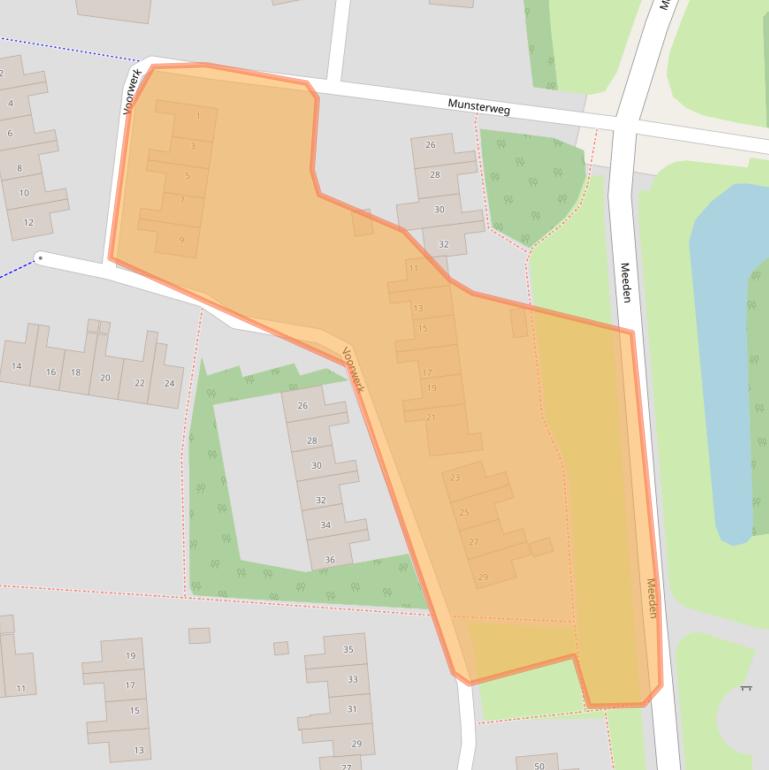 Kaart van postcodegebied 9951JB.