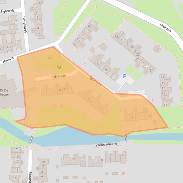 Kaart van postcodegebied 9951JK.
