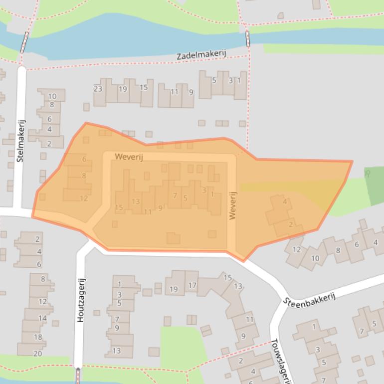Kaart van postcodegebied 9951JN.