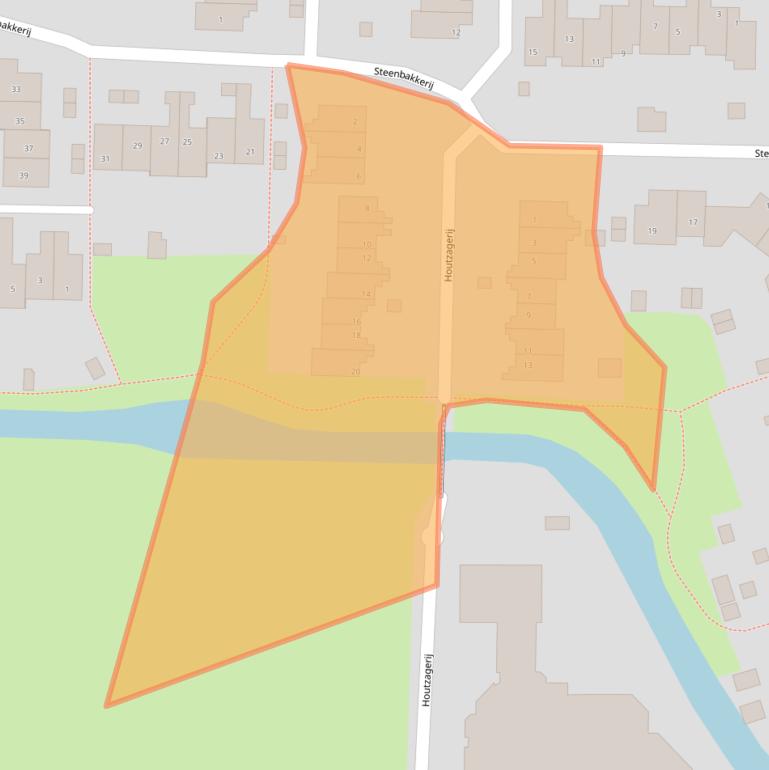 Kaart van postcodegebied 9951JP.