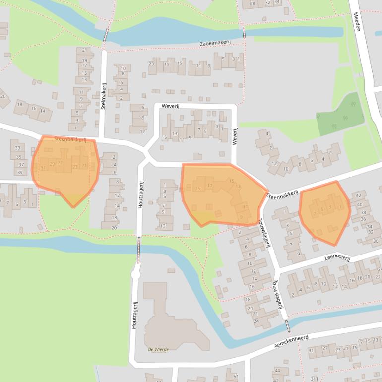 Kaart van postcodegebied 9951KA.