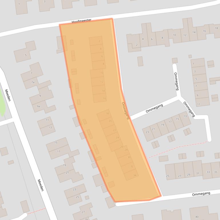 Kaart van postcodegebied 9951LE.