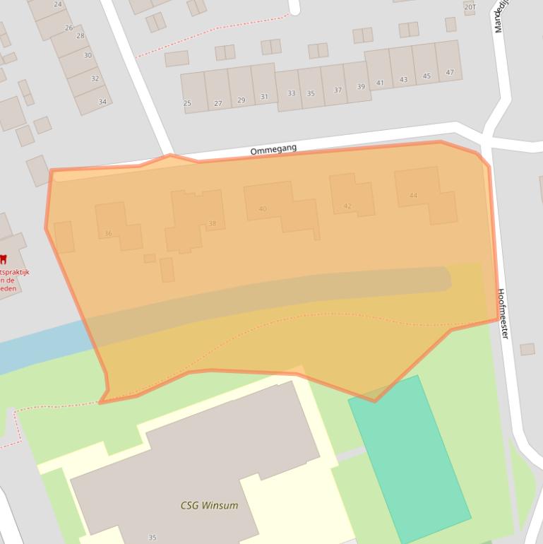 Kaart van postcodegebied 9951LG.