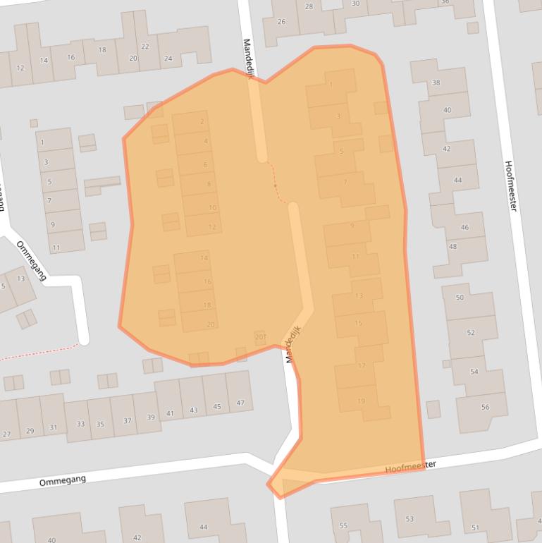 Kaart van postcodegebied 9951LJ.