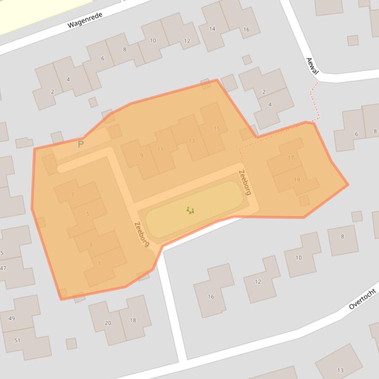 Kaart van postcodegebied 9951LN.