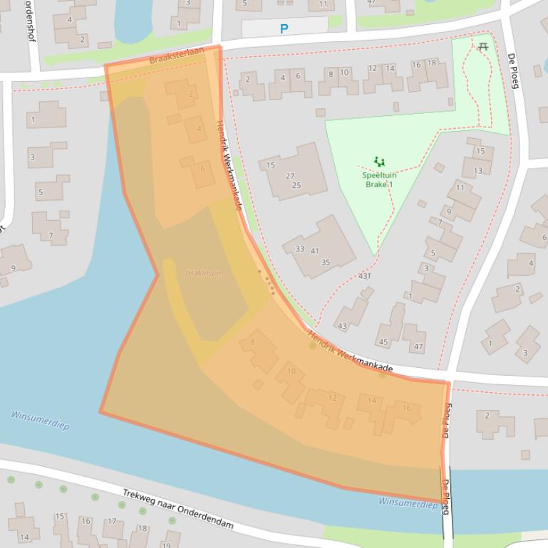 Kaart van postcodegebied 9951MD.