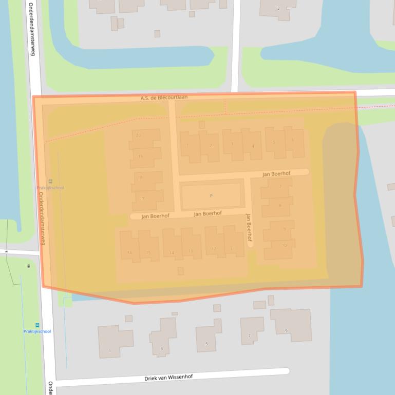 Kaart van postcodegebied 9951NC.