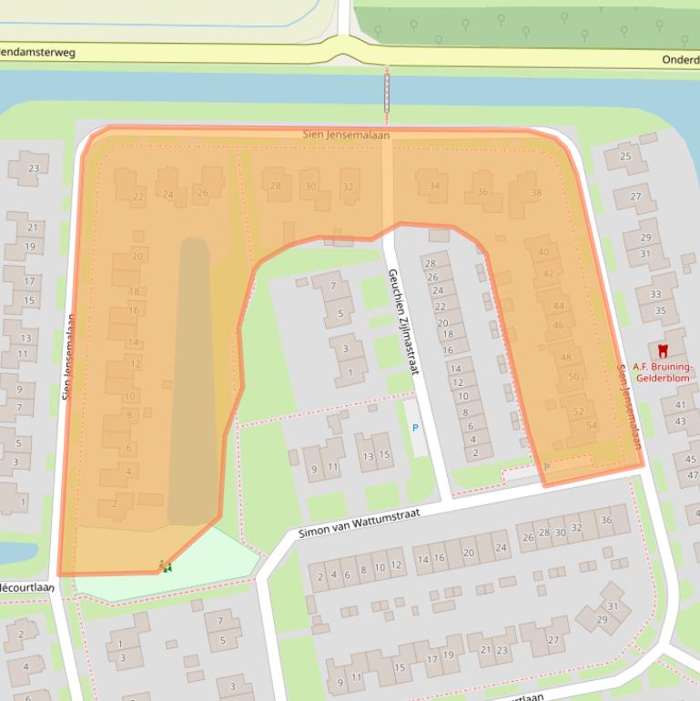 Kaart van postcodegebied 9951NG.