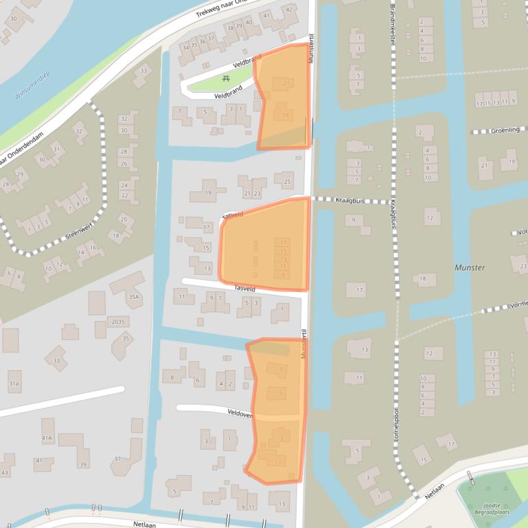 Kaart van postcodegebied 9951SL.