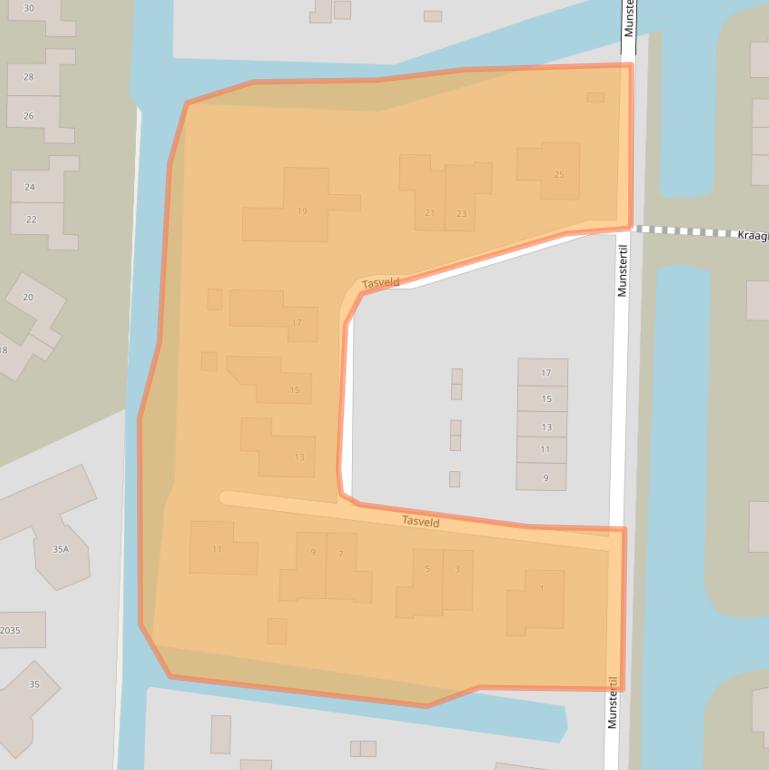 Kaart van postcodegebied 9951SN.