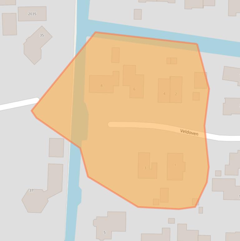 Kaart van postcodegebied 9951SP.