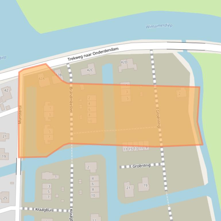 Kaart van postcodegebied 9951SV.