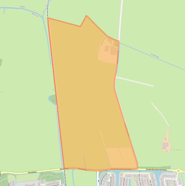 Kaart van postcodegebied 9951TC.