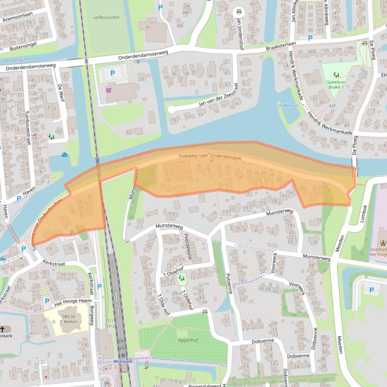 Kaart van postcodegebied 9951TE.