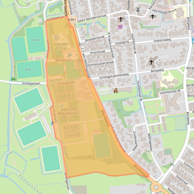 Kaart van postcodegebied 9951TM.