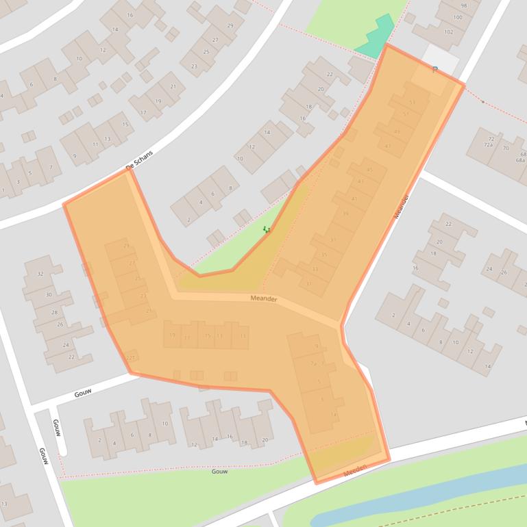 Kaart van postcodegebied 9951VD.