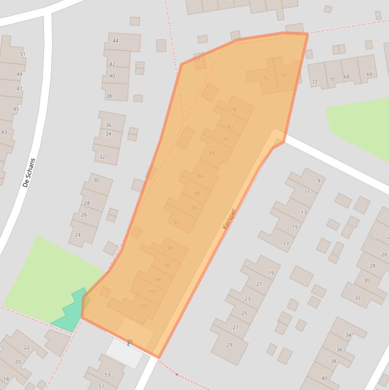 Kaart van postcodegebied 9951VM.