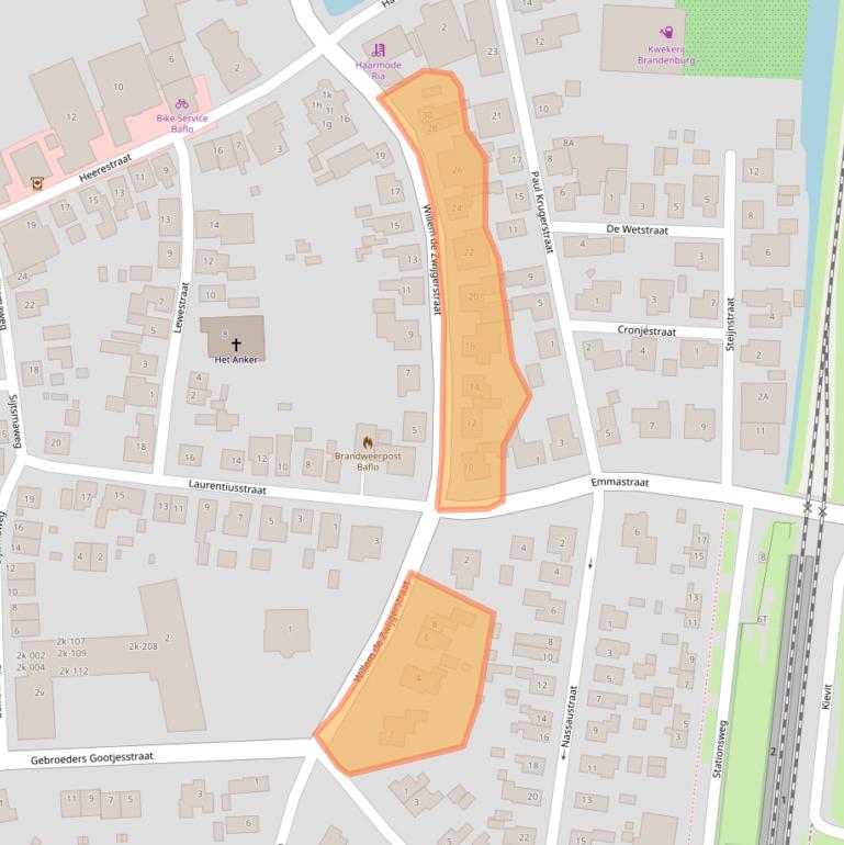 Kaart van postcodegebied 9953PN.