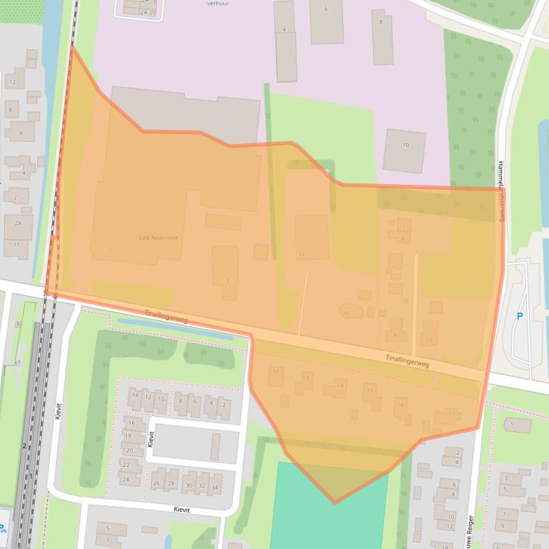 Kaart van postcodegebied 9953TA.