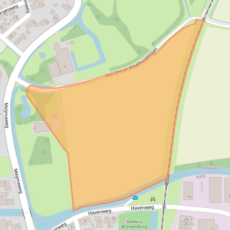 Kaart van postcodegebied 9955VE.