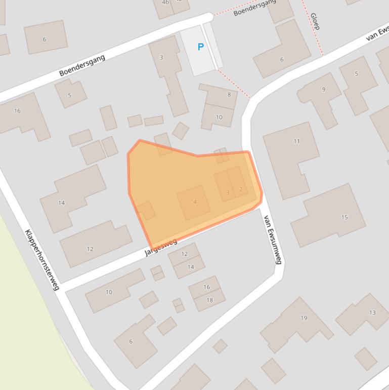 Kaart van postcodegebied 9955VS.