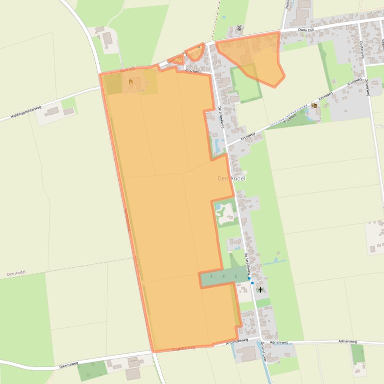 Kaart van postcodegebied 9956PC.